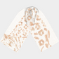 Geo Jaguar Scarf in White