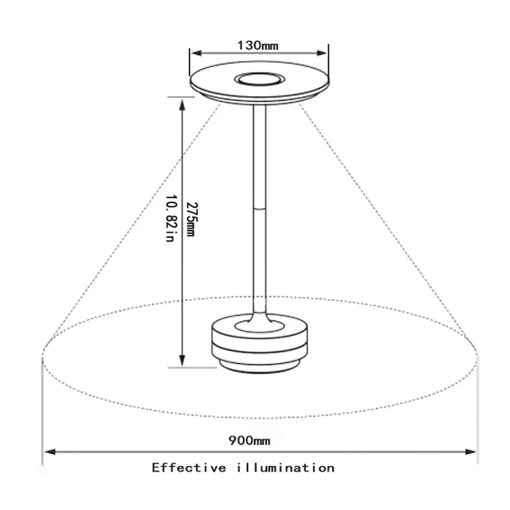 Table lamp for bedroom Chargeable LED touch switch desk lamp for restaurant rechargeable lights USB-C charging table lamp - Image #6