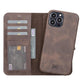 Full Leather Coating Detachable Wallet Case for Apple iPhone 13 Series