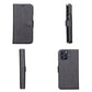 Full Leather Coating Detachable Wallet Case for Apple iPhone 13 Series