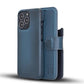 Full Leather Coating Detachable Wallet Case for Apple iPhone 13 Series