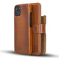 Full Leather Coating Detachable Wallet Case for Apple iPhone 13 Series