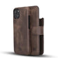 Full Leather Coating Detachable Wallet Case for Apple iPhone 13 Series