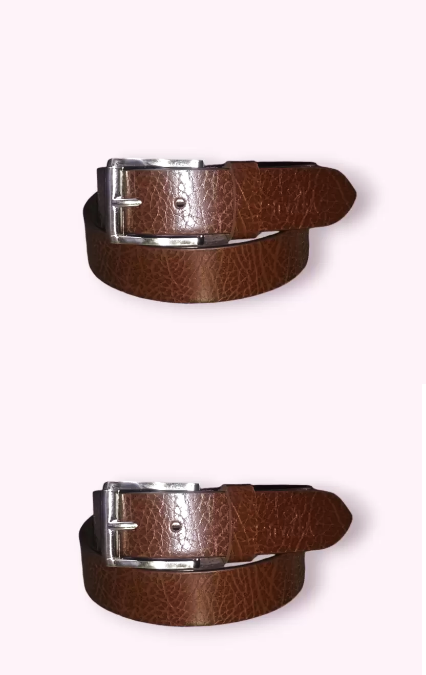 Men Party, Genuine Leather Belt PACK OF 2