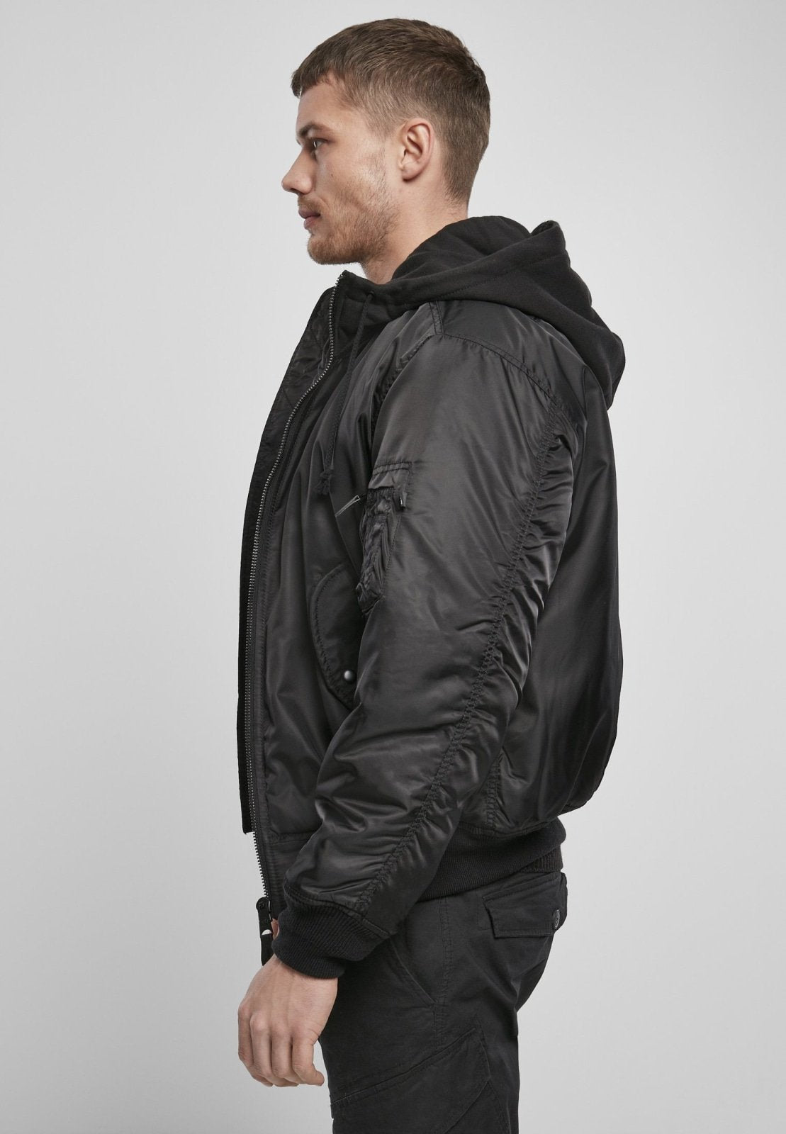 Hooded MA1 Bomber Jacket