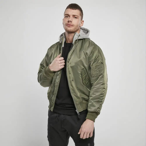 Hooded MA1 Bomber Jacket