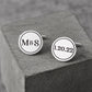 Initials Cufflinks, Grooms Gift From Bride, Personalized Cufflinks