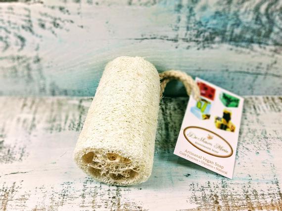 Organic Natural 4" Loofah, loofa, luffa, vegan