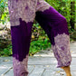 Purple FLORAL Women Boho Pants Hippie Pants Yoga Pants