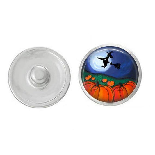 Halloween - Snap Jewelry - Flying Witch Snap for Jewelry - Bracelets -