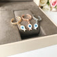 Dangle Fish Evil Eye Ring