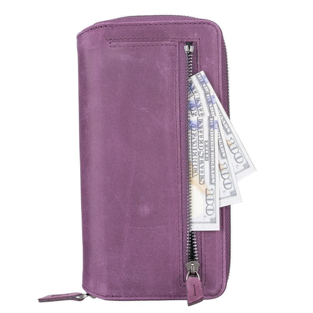 Detachable Leather Zipper Wallet Cases for Apple iPhone 13 Series