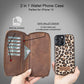 Detachable Leather Zipper Wallet Cases for Apple iPhone 13 Series