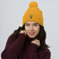 Self Love - Pom-Pom Beanie - Winter Beanie with Embroidery