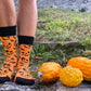 PUMPKIN FACE halloween socks with pumpkins