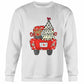 Joy Christmas Tree Truck Sweatshirt