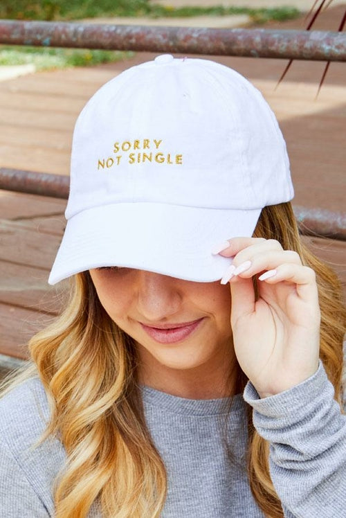 Sorry Not Single | Sorry Not Sorry - Bachelorette party dad hats