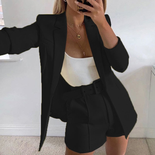 Women Casual Cardigan and Shorts - Executive-Skincare