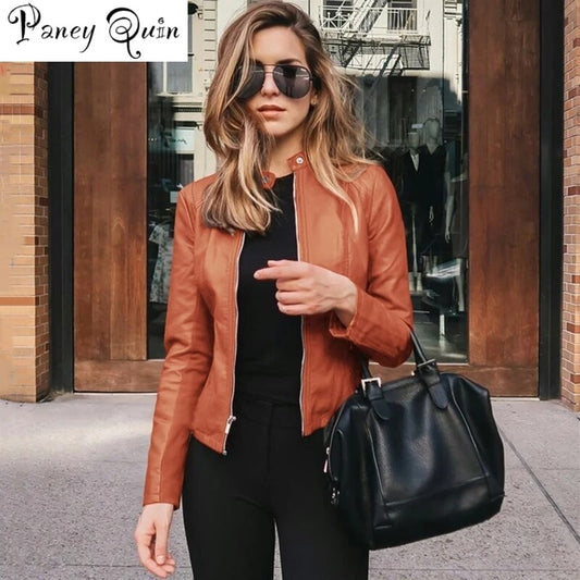 Faux Leather PU Jacket - Executive-Skincare