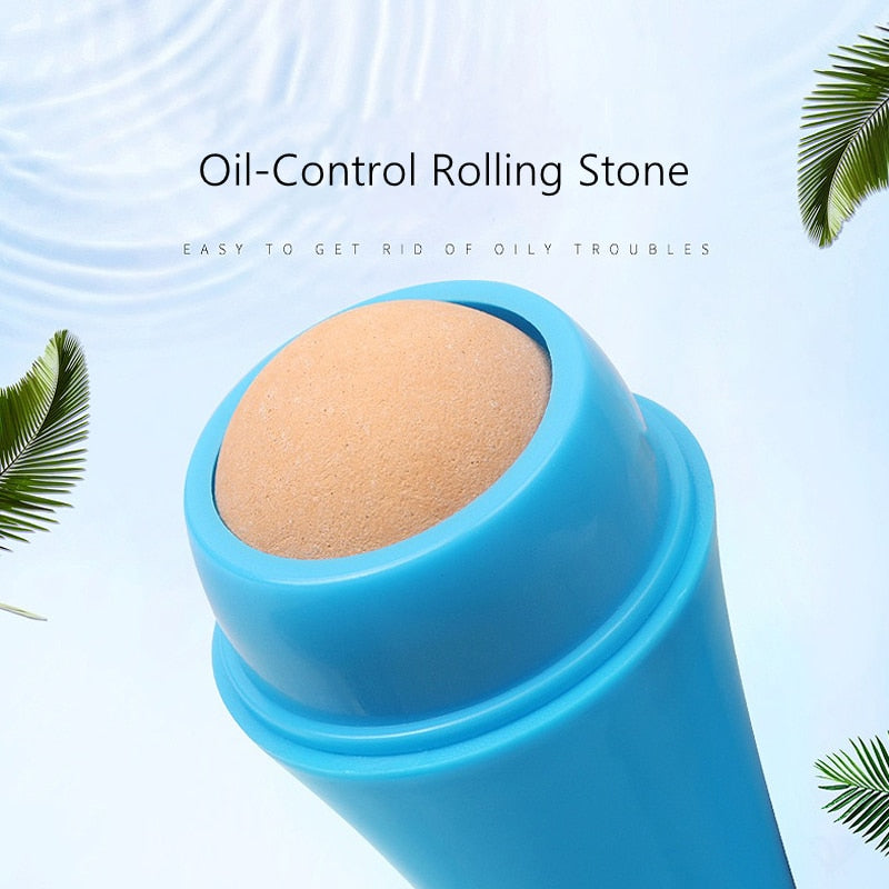 Natural Volcanic Roller Oil Control Rolling Stone Matte Makeup Face Skin Care Tool - Executive-Skincare