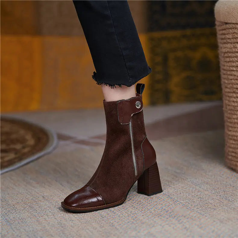 Fashion High Heel Martin Boots Fashion - Executive-Skincare