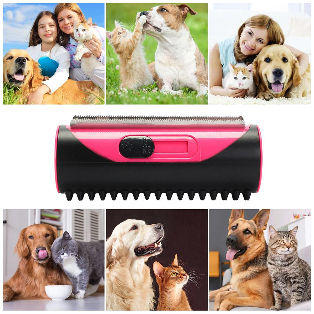 Pet Hair Remover Dog Brush Cat Brush Cleaning Brush Cats Hair Sofa Carpet Cleaner Brush Pet Rolling Comb Smooth Groomer for Dog