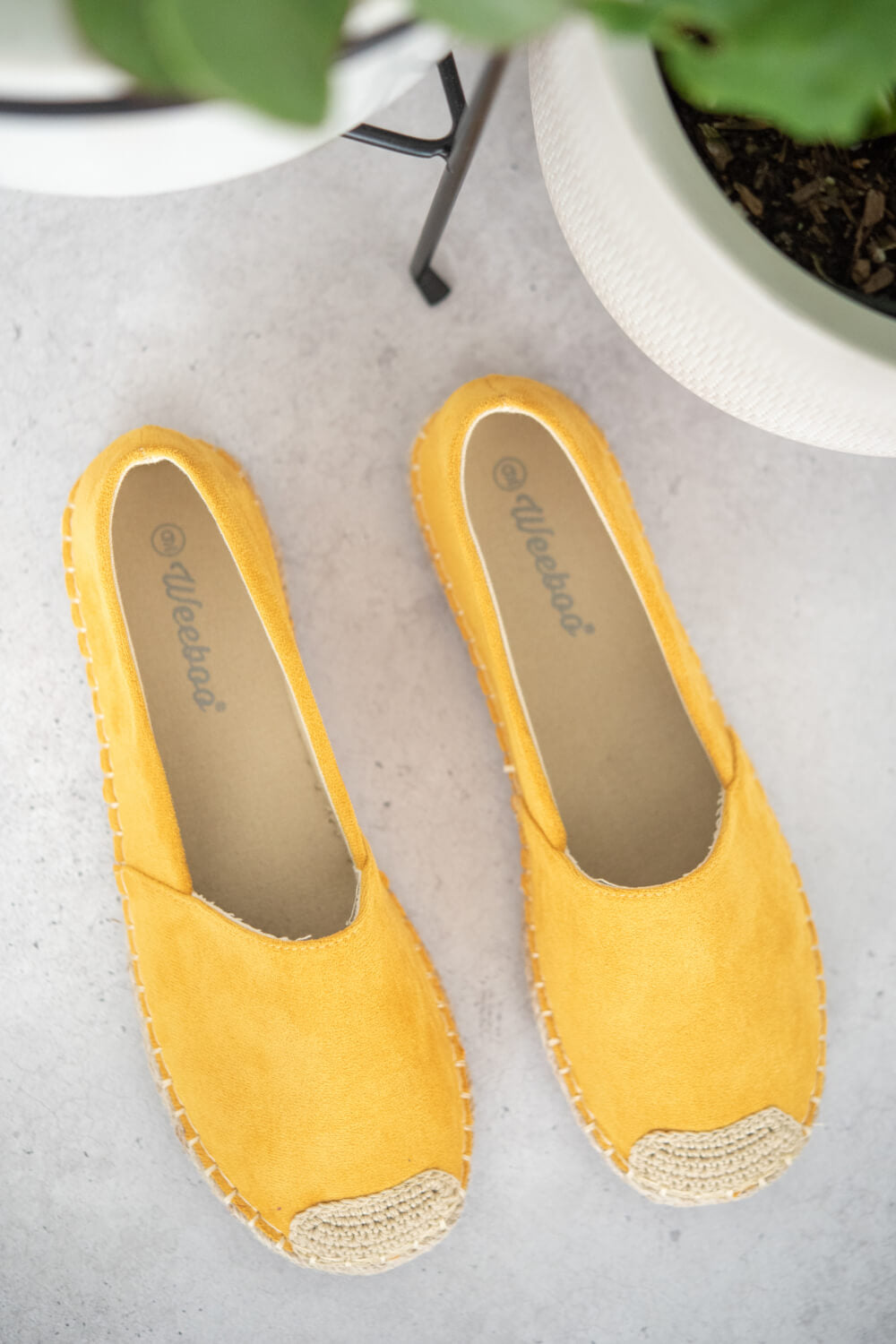 Casual Yellow Espadrille Shoes - Executive-Skincare