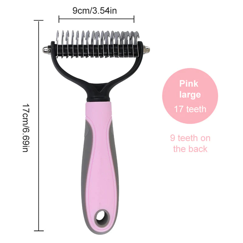 Dog Brush Pet Dog Hair Remover Cat Comb Grooming and Care Brush for Matted Long Hair and Short Hair Curly Dog Supplies