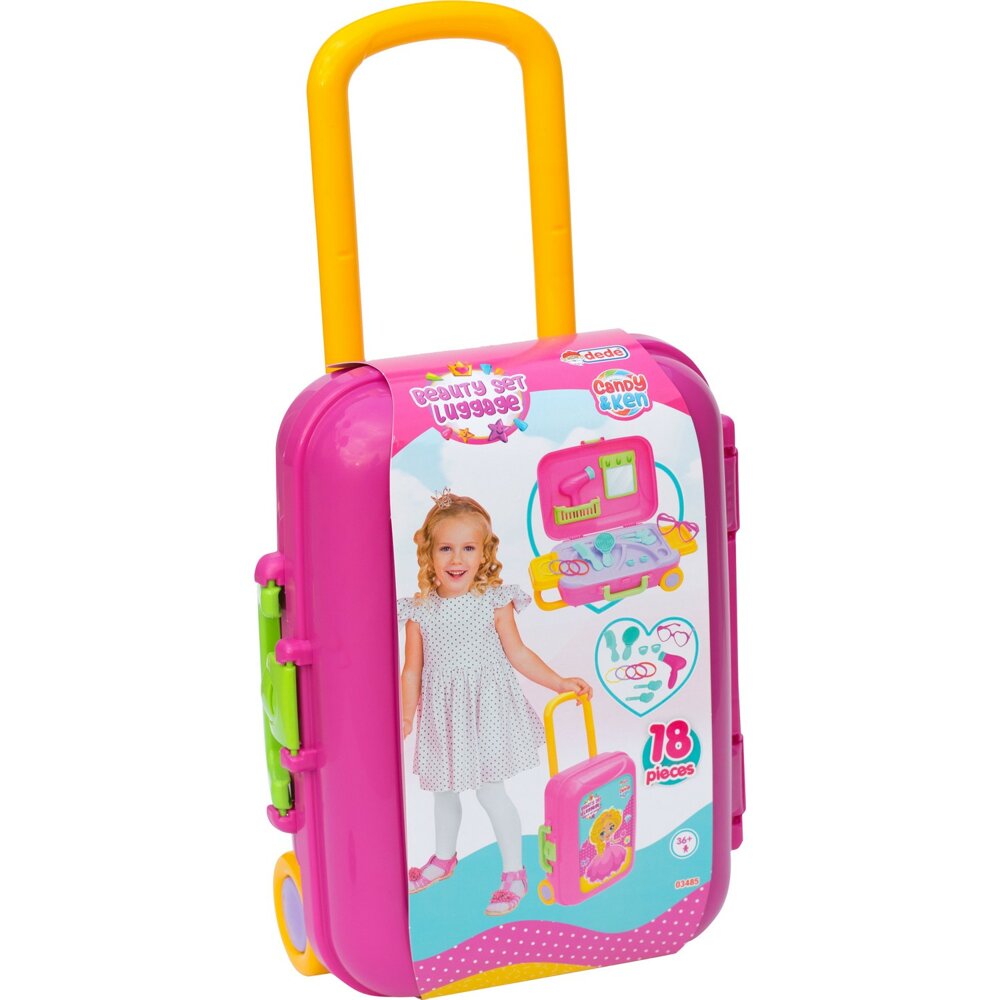 Dede Candy & Ken Beauty Toy Set for Girls, Pink Suitcase Set, for - Executive-Skincare