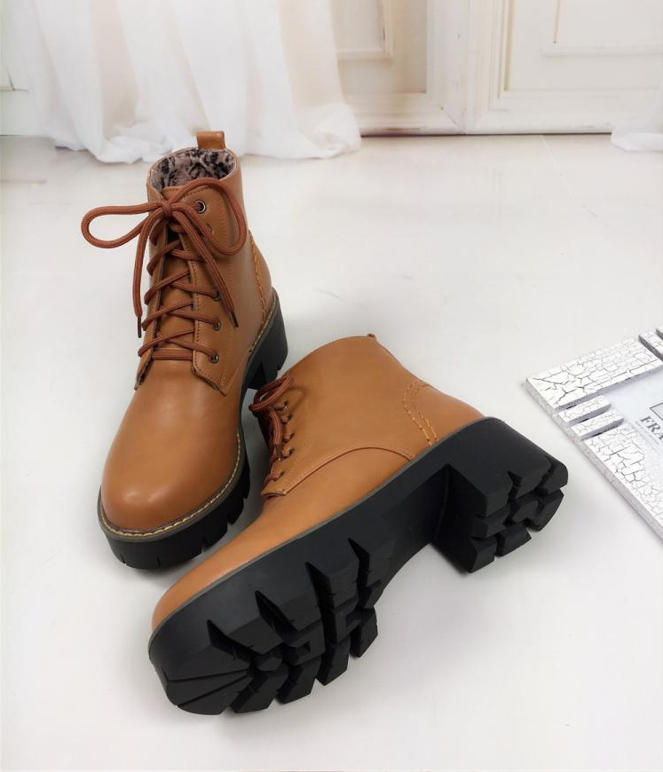 Autumn Winter warm Fashion Women's Lace-Up Women Snow Boots - Executive-Skincare