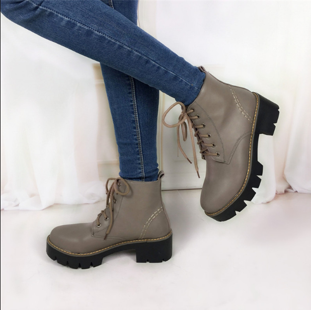 Autumn Winter warm Fashion Women's Lace-Up Women Snow Boots - Executive-Skincare