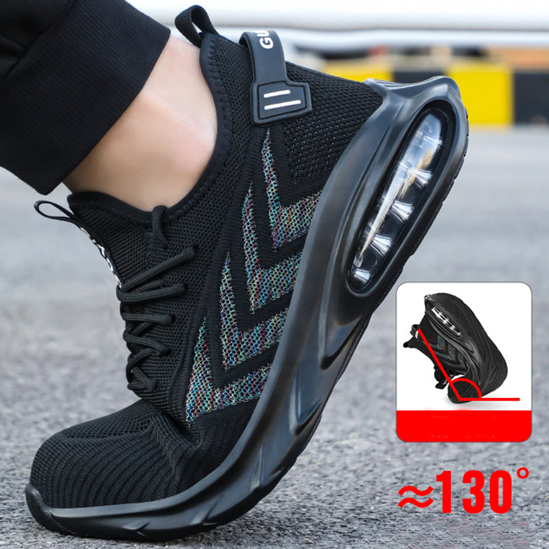 Indestructible Steel Toe Work Shoes Men Sneakers Fashion Air Cushion Safety Shoes - Executive-Skincare