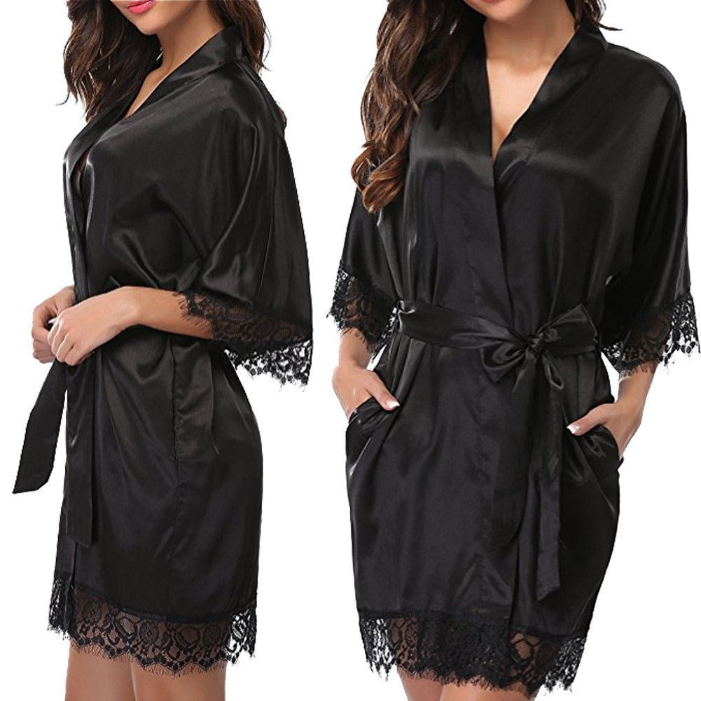 Sexy Kimono Style Silk Robe - Executive-Skincare