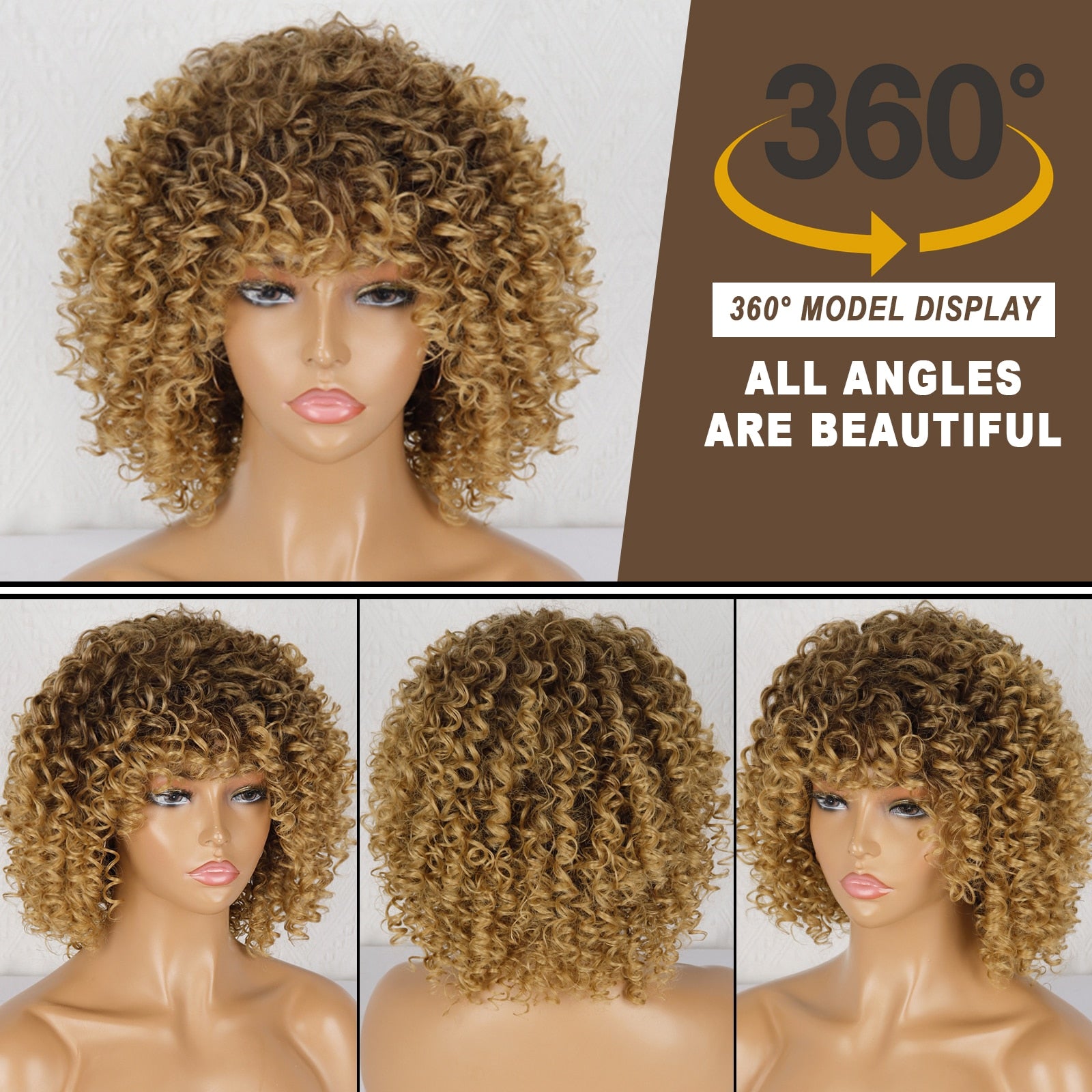 Afro Kinky Curly Wig - Executive-Skincare