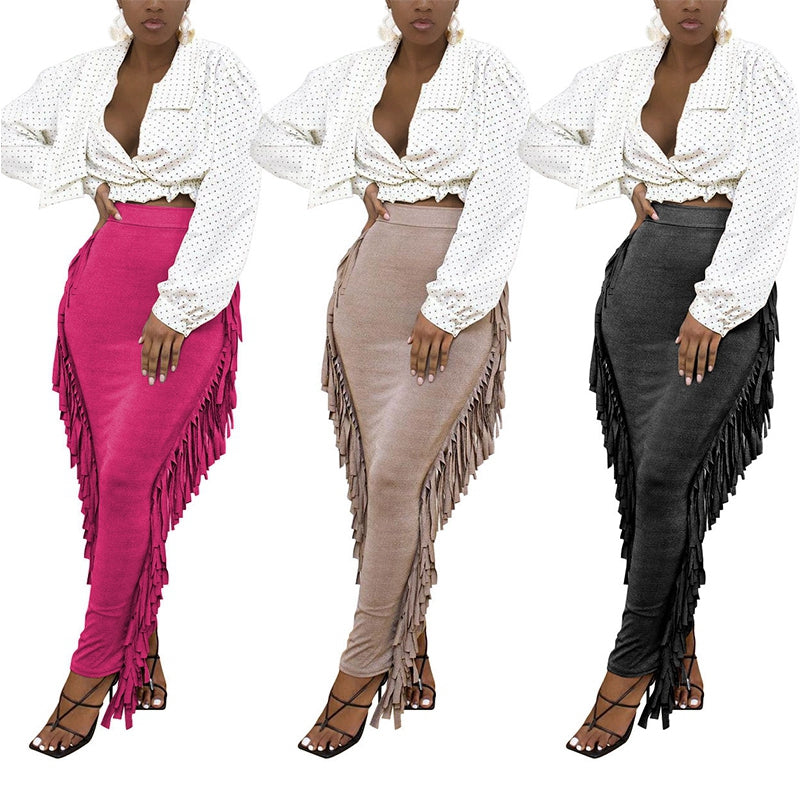 Tassel Long Skirt - Executive-Skincare