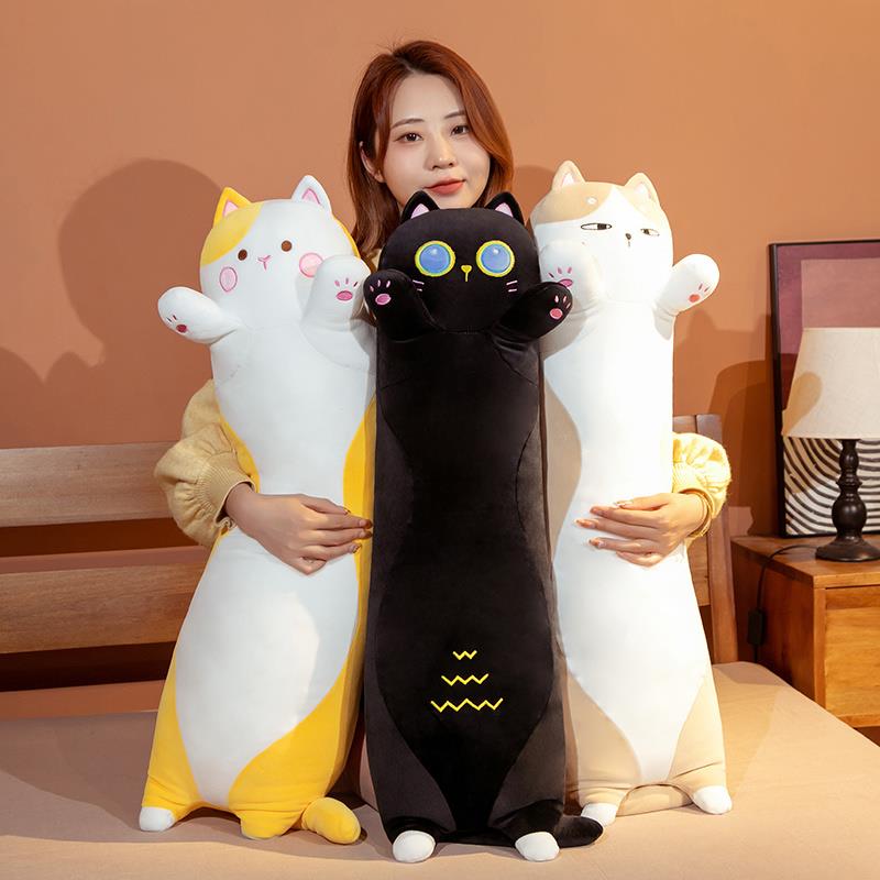 Cute Long Cat Stuffed Squish Plush Pillow - Executive-Skincare