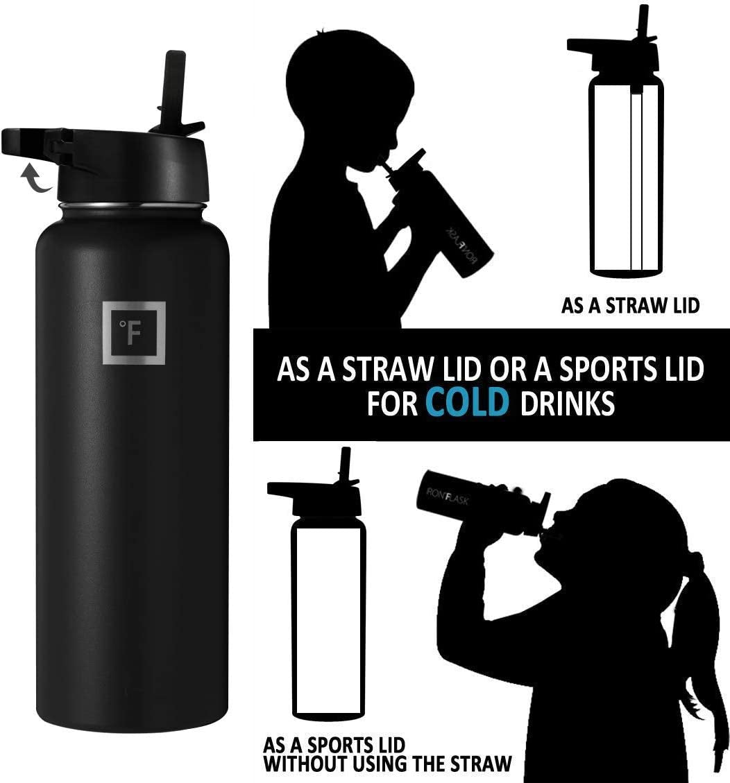  Sports Water Bottle  Ultimate Hydration Companion for Superheroes  40Oz of 3 Magical Lids (Including a Straw Lid) Perfect for Gym Warriors, Sport Enthusiasts Double Walled to Keep Your Drinks as Cool as Your Moves Insulated Thermos