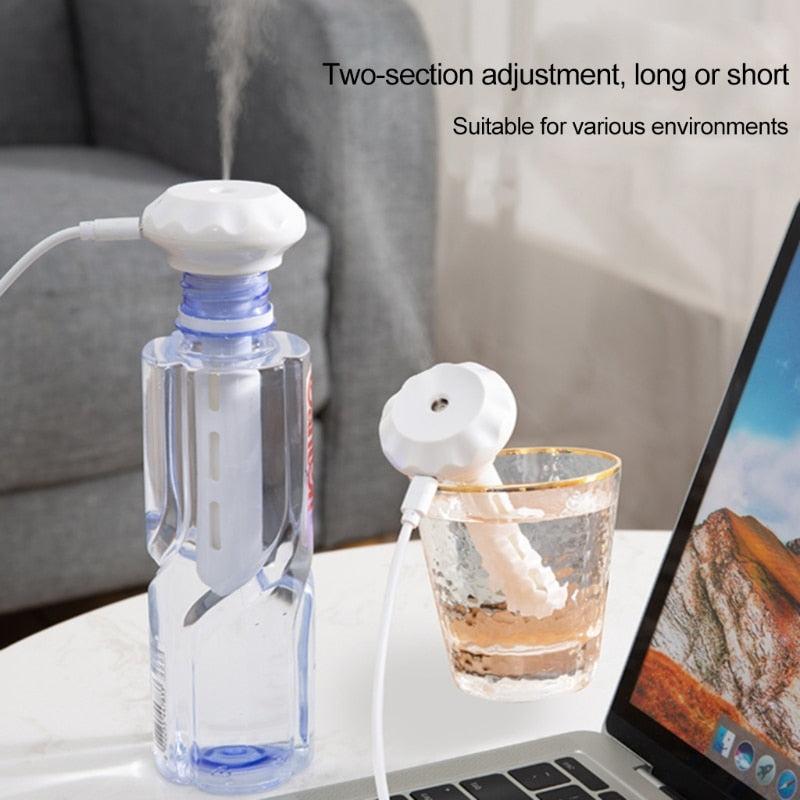 USB Mini Ultrasonic Air Humidifier LED Lamp USB Essential Oil Diffuser Car Purifier Aroma Anion Mist Maker With Romantic Light - Image #9