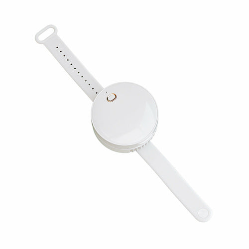 Portable Wrist Fan Mirror Leafless USB Rechargeable 3 Speed - Executive-Skincare