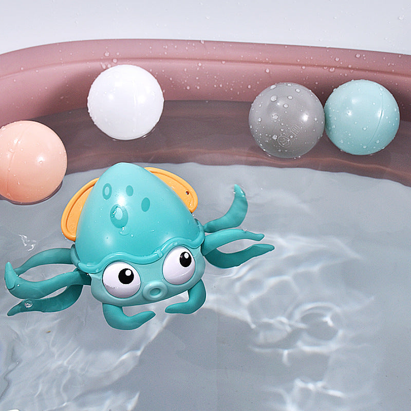 Summer Bathing Bath Toys Octopus Clockwork Swimming Kids - Executive-Skincare