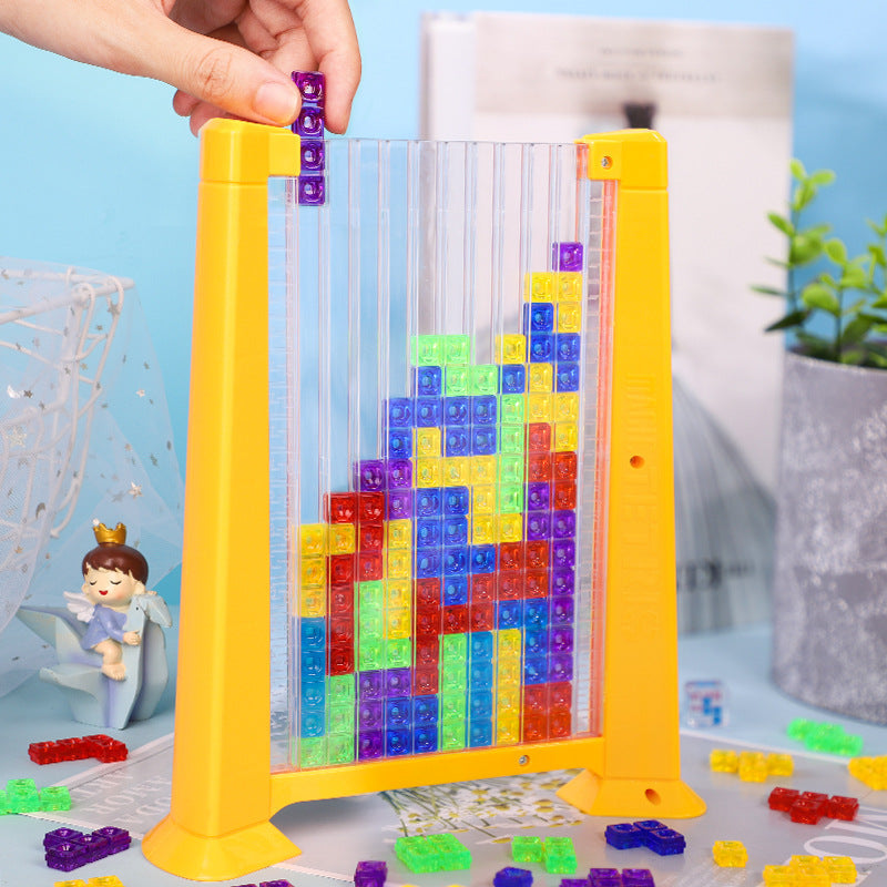 Tetris Game Colorful 3D Puzzle Tangram Math Toys - Executive-Skincare