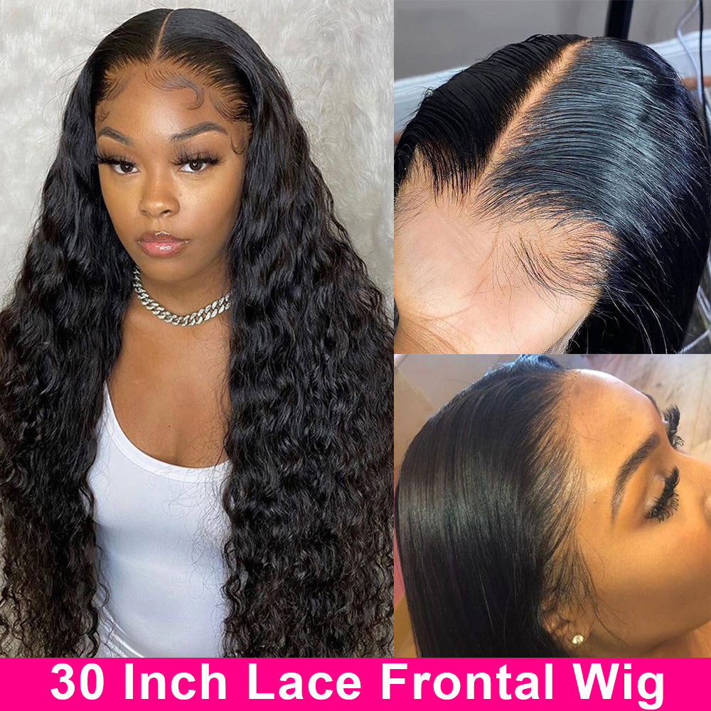 180 Density Lace Front Wig Transparent Lace Frontal Wigs For Women - Executive-Skincare