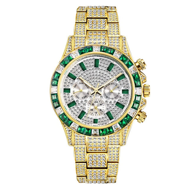 Men's Diamond Calendar Watches - Executive-Skincare