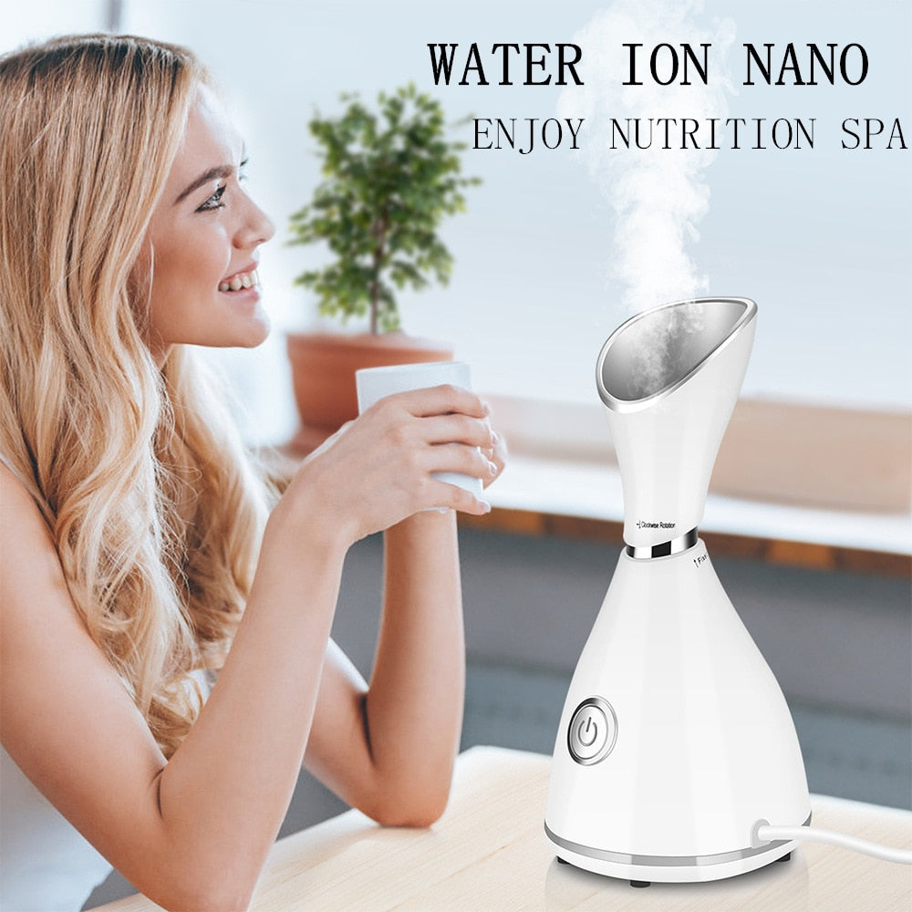 Face Steamer Machine SPA Sprayer Sauna Facial Humidifier Skin Care Facial Vaporizer Vapeur Visage Nebulizador Limpiador Digester - Executive-Skincare