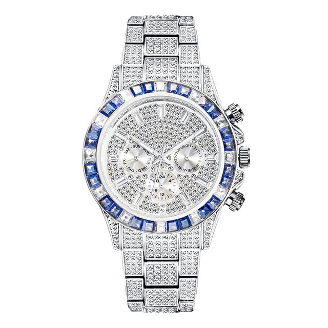 Men's Diamond Calendar Watches - Executive-Skincare