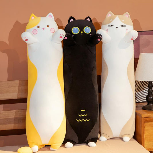 Cute Long Cat Stuffed Squish Plush Pillow - Executive-Skincare