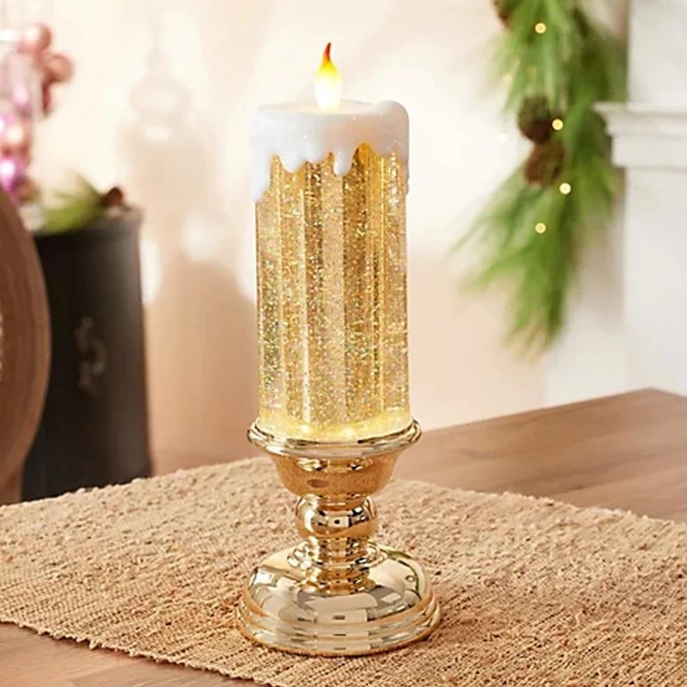 LED Christmas Candles With Pedestal - Executive-Skincare