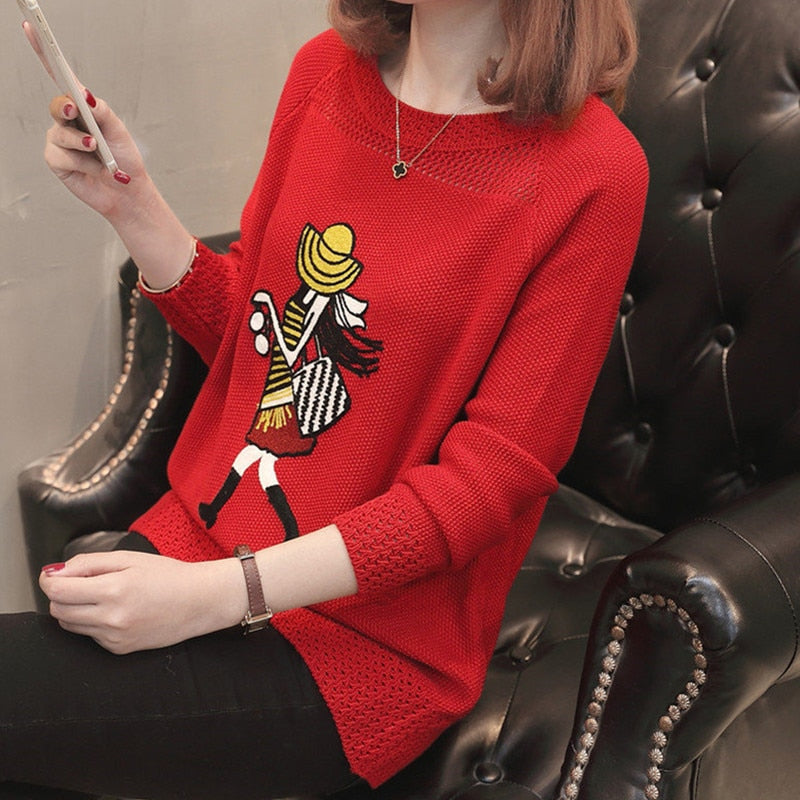 2020 New Autumn Winter For Womens Cashmere Sweater Thick Fashion Loose - Executive-Skincare