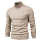 2021 New Winter Men Turtleneck Sweater Casual Solid Color Warm - Executive-Skincare