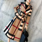 2021 American Women's Autumn And Winter New Plaid Lapel Mid Length - Executive-Skincare